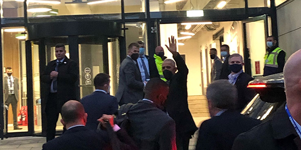 Former US President Barack Obama at the University of Strathclyde 
